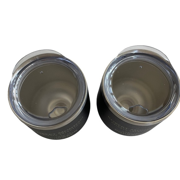 Robert Mondavi Aged in Bourbon Barrels Hot Cold Travel Mugs Set of Two Cups - Picture 3 of 5